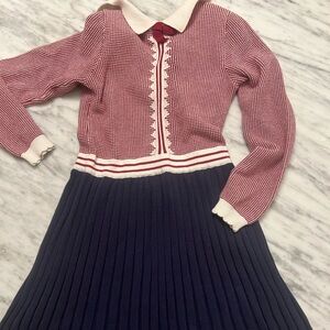 Hope & Henry Striped Sweater Dress